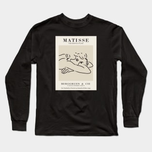 Henri Matisse - Line Drawing of Woman - Essense of Line Long Sleeve T-Shirt